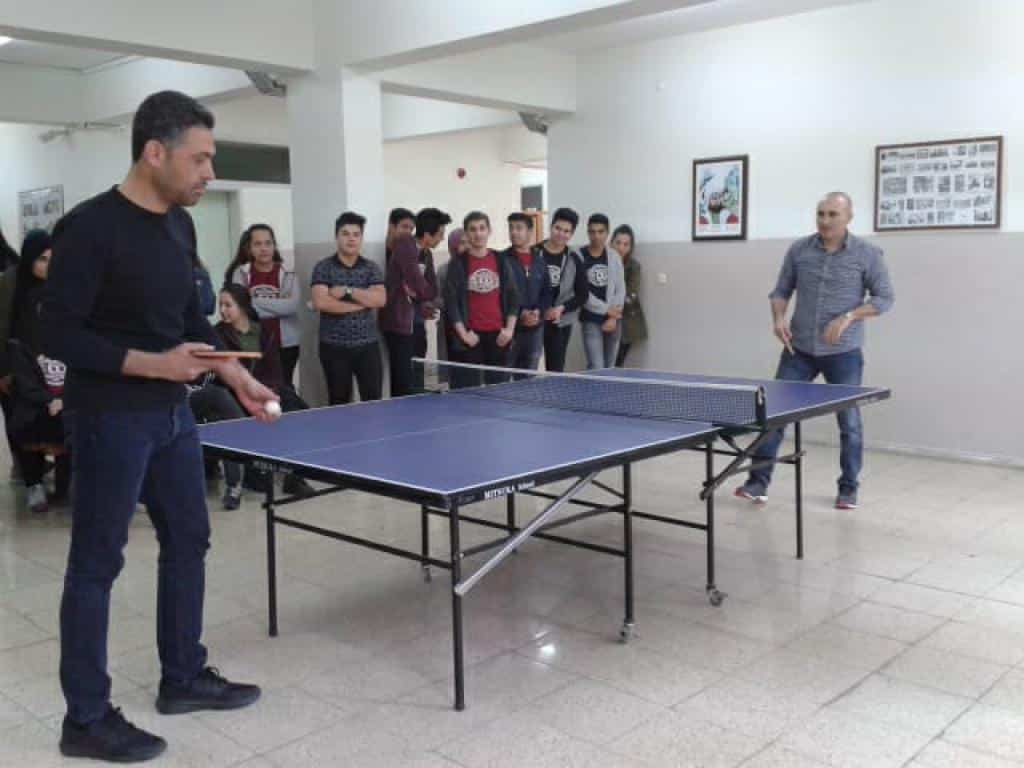 Ogretmen Ve Ogrenci Masa Tenisi Turnuvasi Toki Sehit Ozan Onur Ilgen Anadolu Lisesi